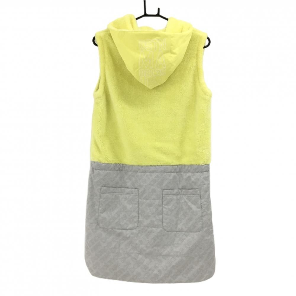 ニューバランスゴルフ 中綿ノースリーブワンピース イエロー×グレー スカート中綿 レディース 1 M ゴルフウェア New Balance