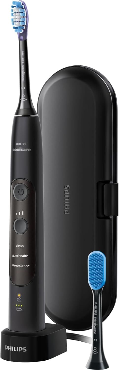 フィリップス 電動歯ブラシ ソニッケアー エキスパートクリーン (携帯用充電式/トラベルケース付き) HX9601/12 ブラック