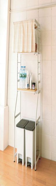 弘益 伸縮ラック ナチュラル STR-5018 NA 98.5×53×13cm