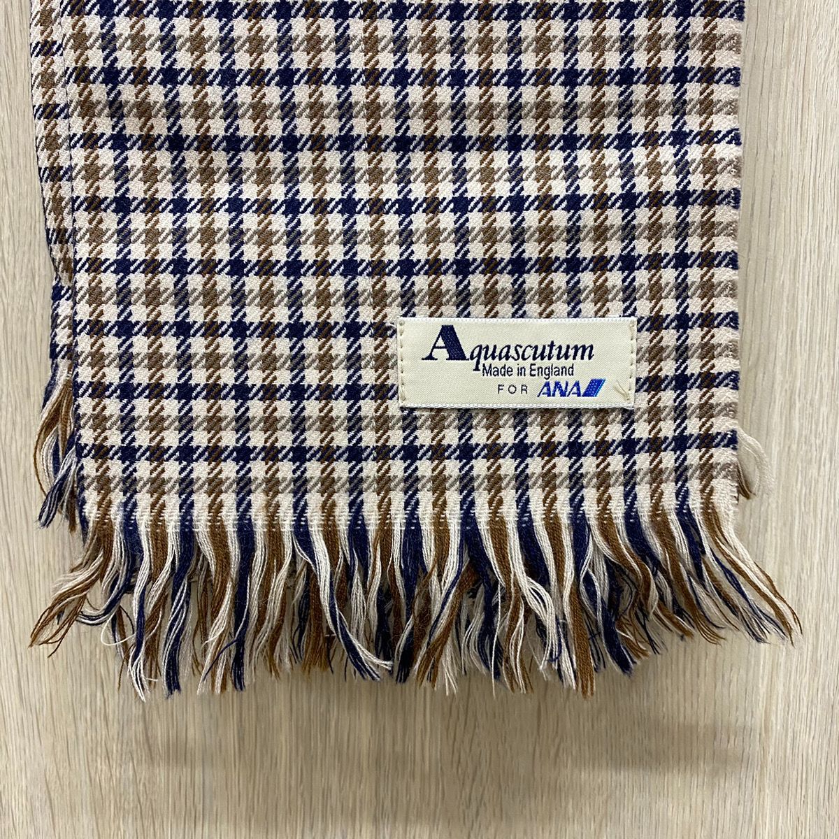 S【中古】Aquascutum アクアスキュータム ANA マフラー - メルカリ