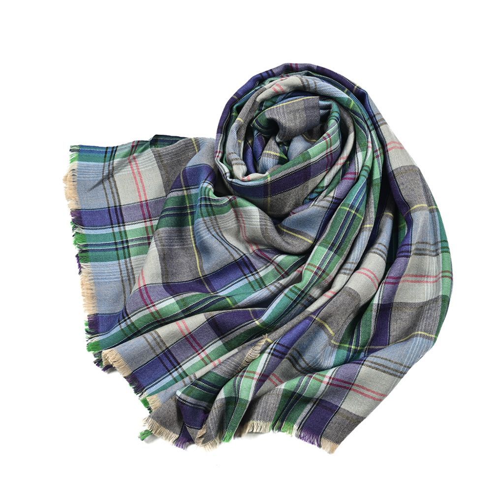 ETRO エトロ / ストール 春秋 カシミヤ シルク チェック マルチカラー