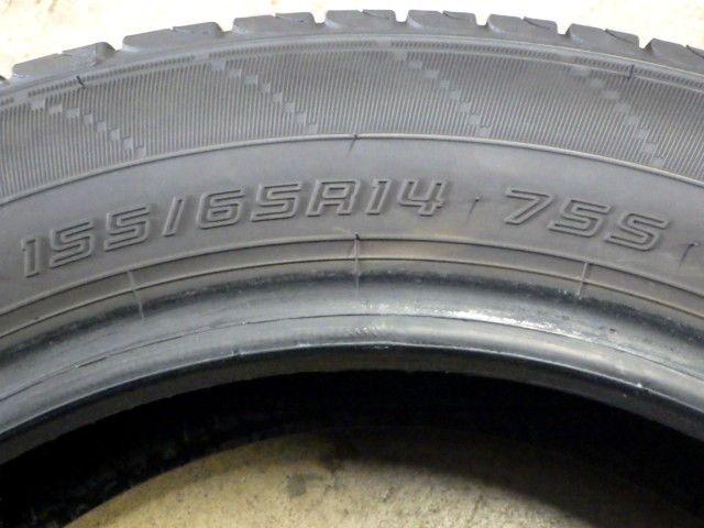K335 送料無料◆2025年製造 約7.5~8部山◆DUNLOP ENASEVE EC204◆155|65R14◆4本