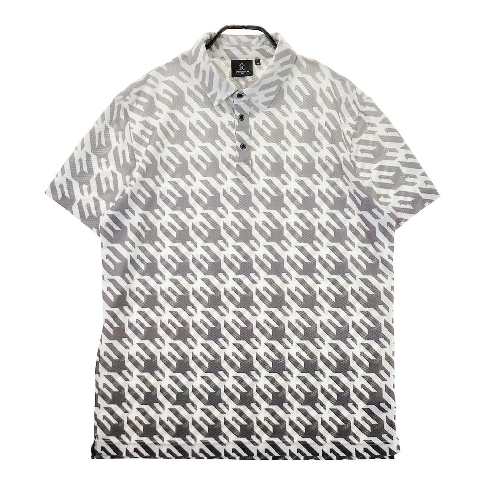 サイズ 6 1PIU1UGUALE3 GOLF 半袖ポロシャツ 総柄 グレー系 240101429325 ゴルフウェア メンズ ストスト