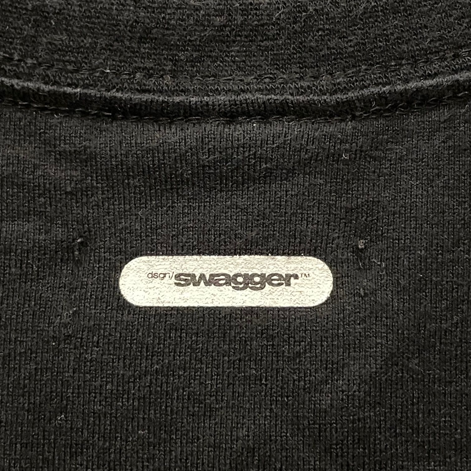 激レア 名作 MADE IN JAPAN製 SWAGGER 「NEW YORK CITY」小判デザイン 半袖プリントTシャツ ブラック XLサイズ