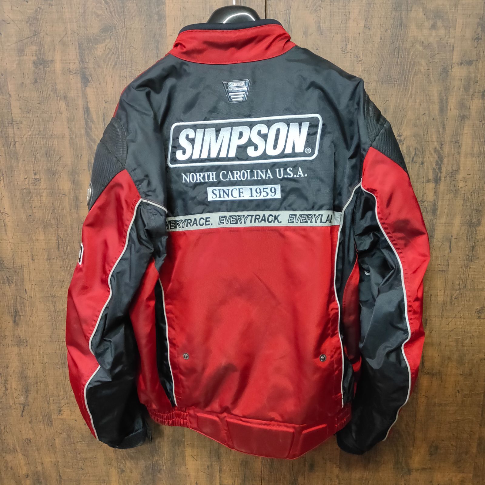 M589 シンプソン ライダースジャケット ナイロン Lサイズ SIMPSON