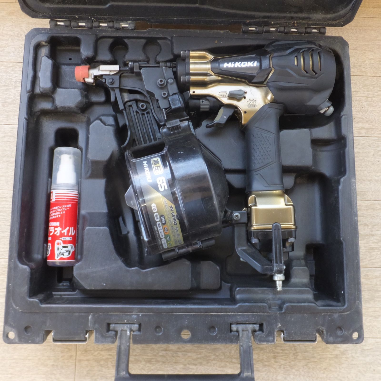 ハイコーキ HiKOKI 65mm 高圧ロール釘打機 NV65HR2 使用空気圧力 1.18～2.26MPa