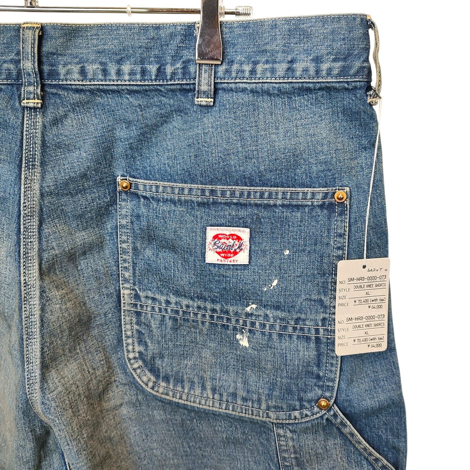 SAINT MICHAEL セント マイケル 25SS DOUBLE KNEE SHORTS デニム 
