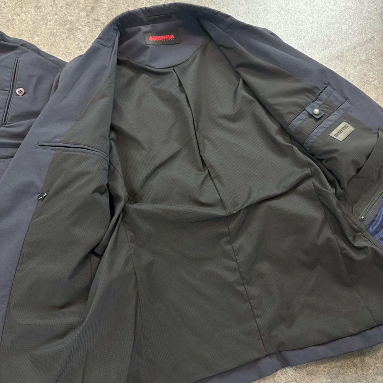 BRIEFING × WillLOUNGE トラベルスーツ セットアップ 黒 M BRIEFING × WillLOUNGE トラベルスーツ セットアップ 黒 M
