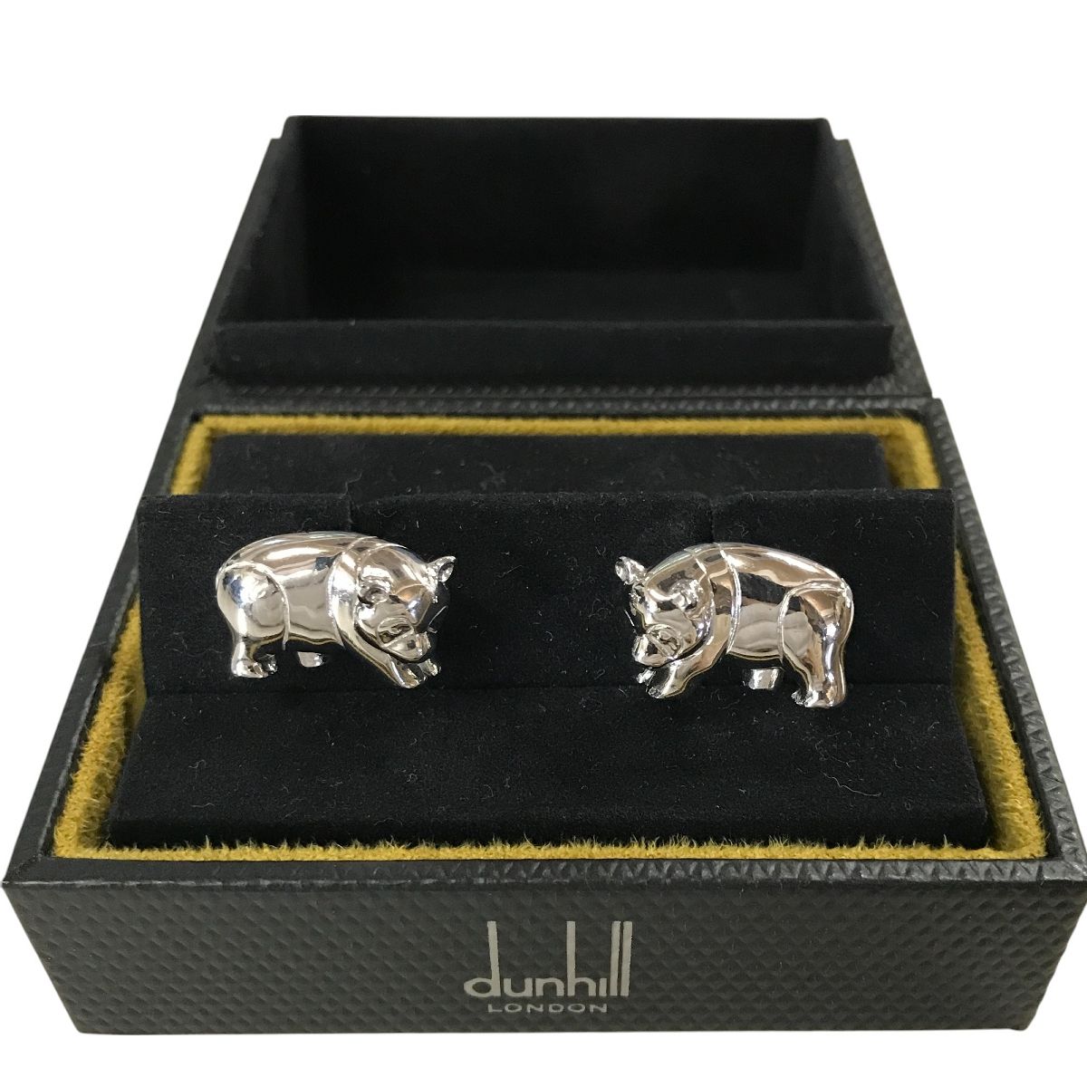 M04-k013 美品 dunhill ダンヒル dロゴ SV925 カフスボタン