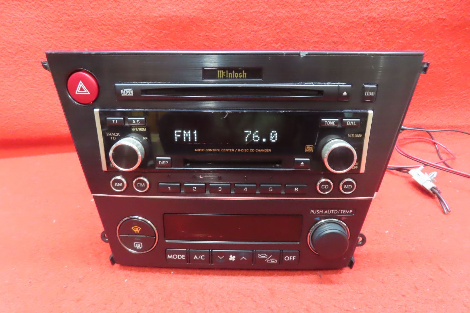 ＊CS2102＊ 付 スバル純正 レガシィ 前期 BL5 BP5 BP9 BPE マッキントッシュ PF-40621 EF-12081 CD MDデッキ オーディオ プレーヤー