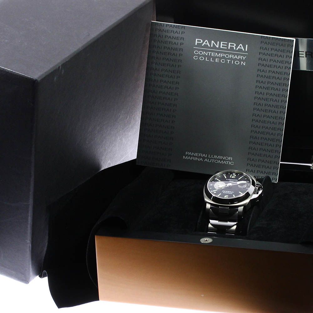 パネライ PANERAI PAM00161 ルミノール GMT デイト 自動巻き メンズ良品箱付き_705858