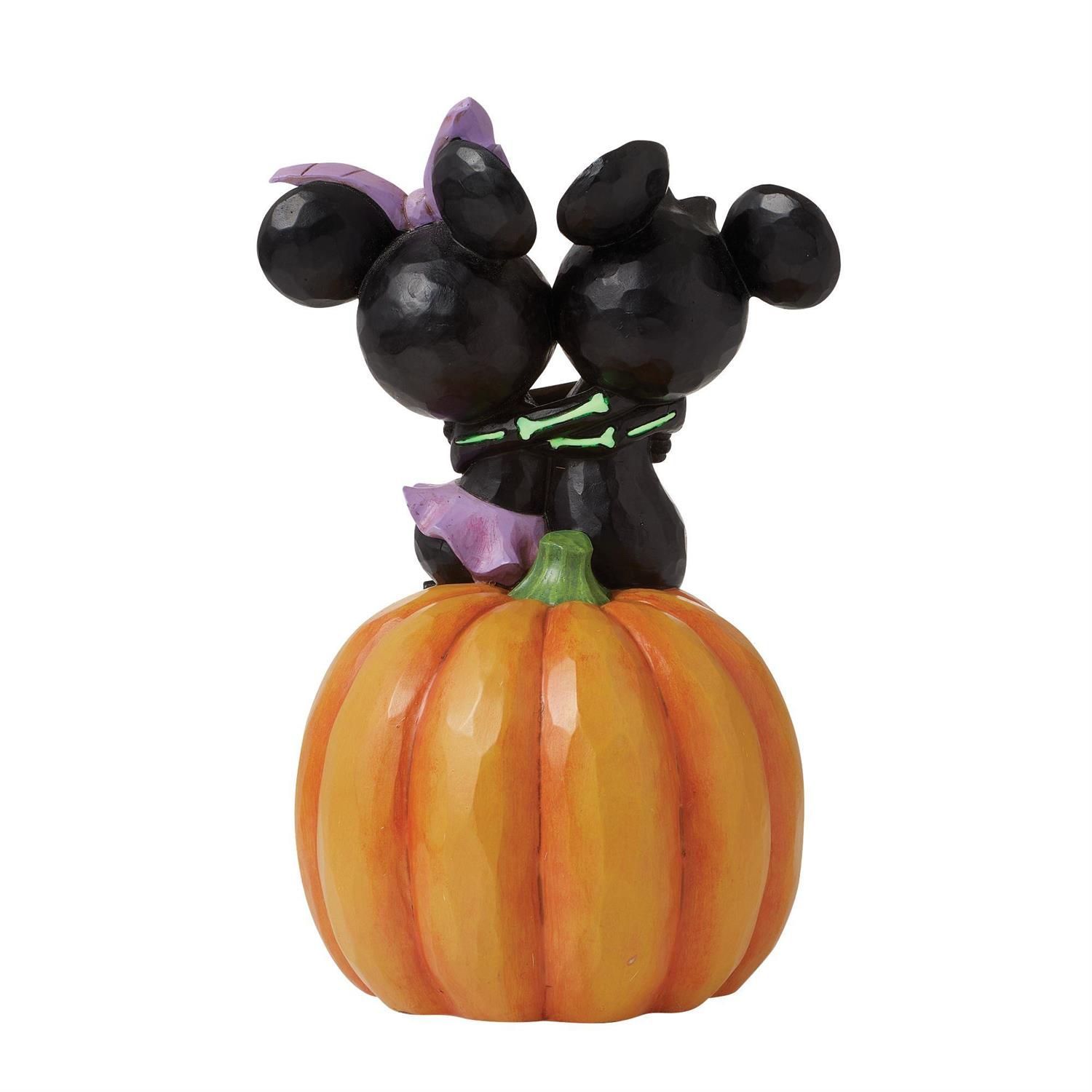 【未使用】ディズニードールハウス フィギュア ハロウィン ミッキー ミニー ディズニー ミッキー＆ミニー スケアード スケルトンズ