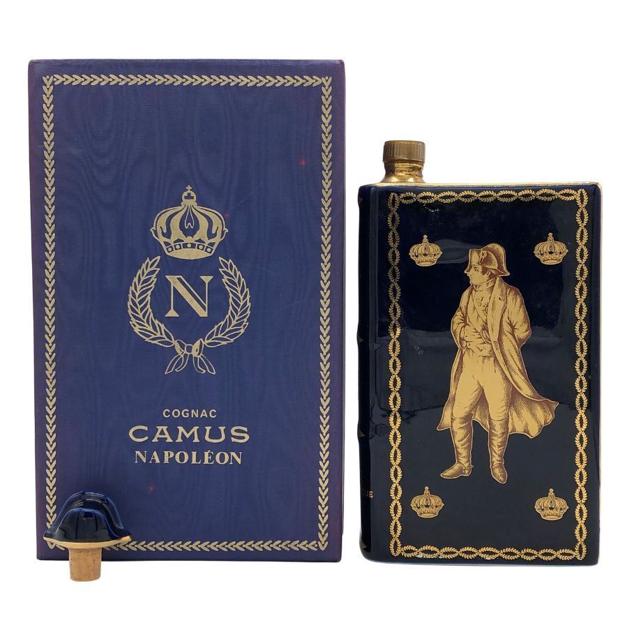 ◆注目! カミュ ブック ゴールド 金 陶器 700ml 40% コニャック CAMUS カミュ ナポレオン ブック ゴールド 陶器ボトル 700ml お買取り