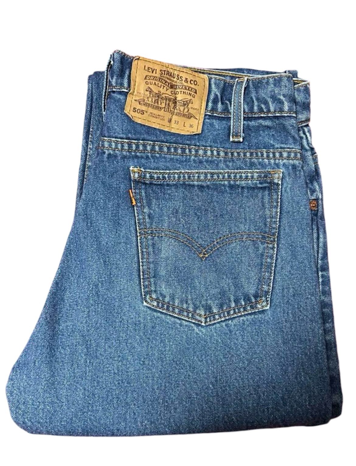 90's BRAZIL製 Levi's 505 33×36 ◉刻印192 オレンジタブ