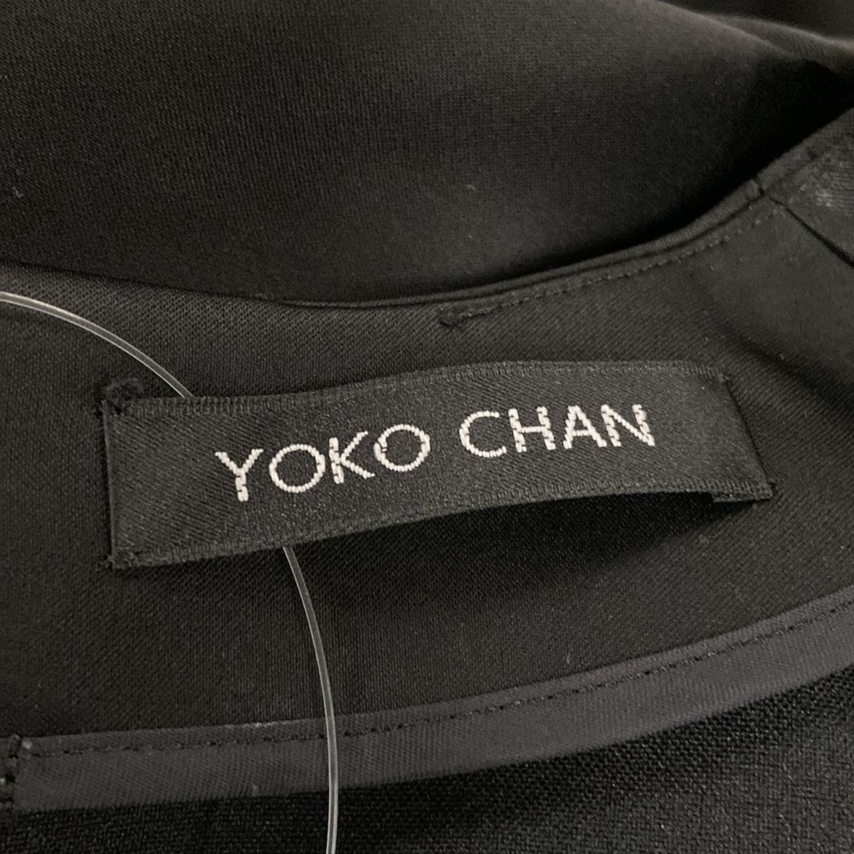 YOKO CHAN ヨーコ チャン ワンピース サイズ38 M レディース - 黒 クルーネック ノースリーブ ひざ丈 フ スカート MERCADOAVALIA_COM_BR