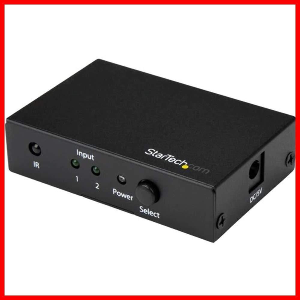 2入力1出力HDMIディスプレイ切替器|セレクター 4K|60Hz対応 StarTech.com VS221HD20