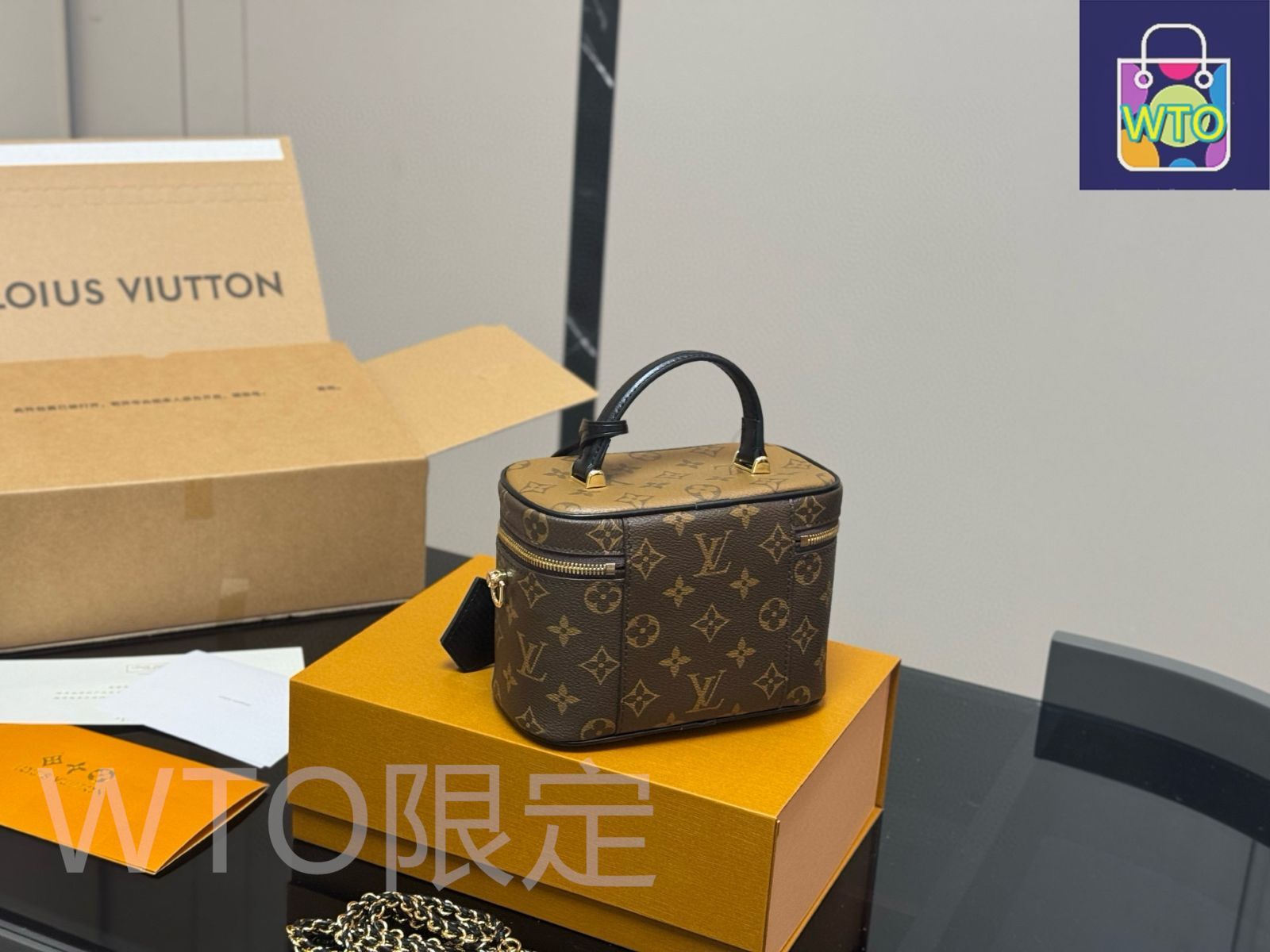  今日 LV Nice Vanity Cosmetic Bag ルイヴィトン ナイスヴァニティ化粧バッグ-WTO輸入4 トートバッグ バッグ