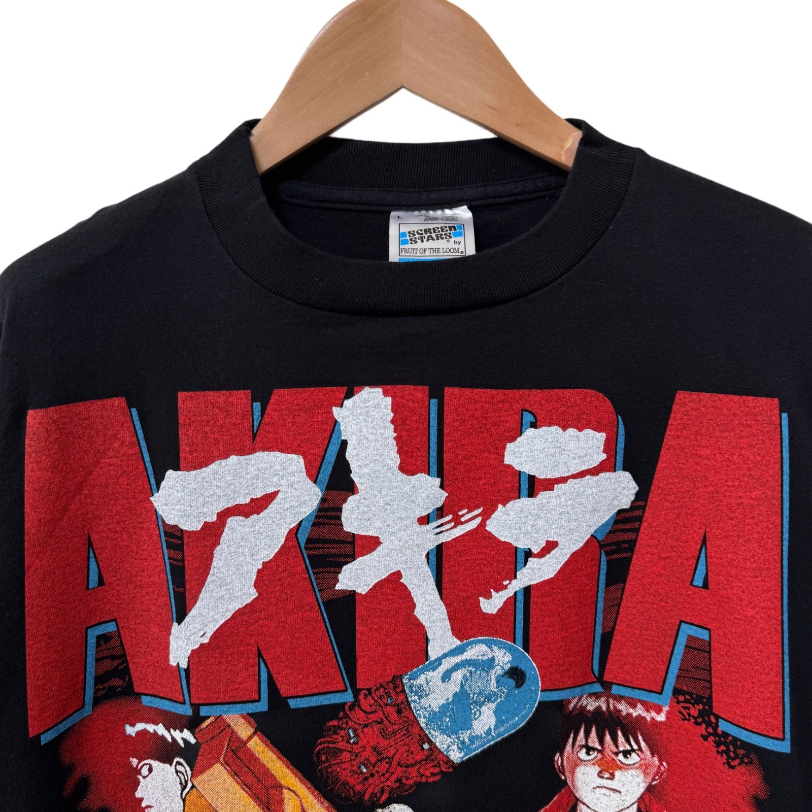 アキラ Tシャツ Lサイズ ブラック 90s USA製 スクリーンスターズ