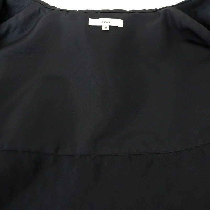 ヨリ yori 25SS スカラップショートジャケット ステンカラー フリル 36