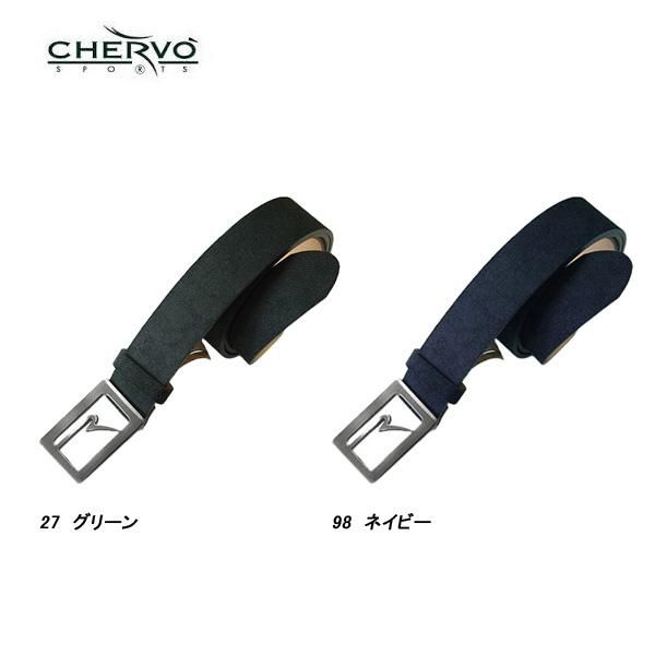 シェルボ CHERVO メンズ レザーベルト グリーン サイズ50 033-63932