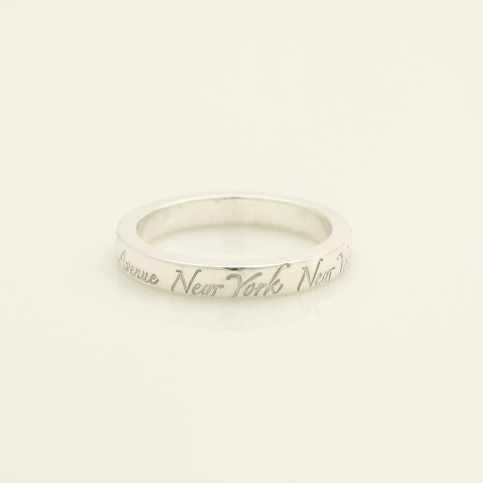 美品】ティファニー TIFFANY＆Co. ノーツ NEW YORK ナロー 10 号