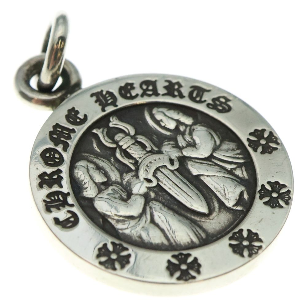  CHROME HEARTS クロムハーツ CHRM ANGL MDL V 2 エンジェルメダルチャーム ペンダントトップ シルバー BCA 229 その他 アクセサリー