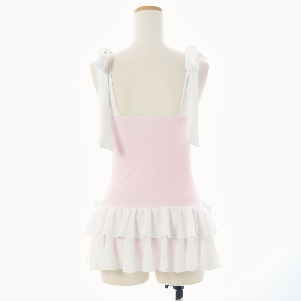 夢展望公式 [新品未使用] レースアップランジェリー水着 [ピンク] 他