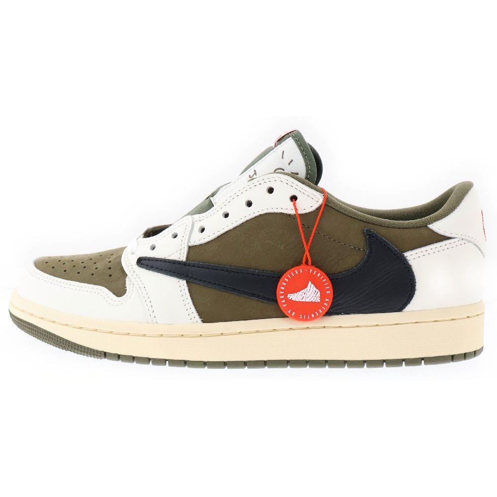 NIKE (ナイキ) ×Travis Scott Air Jordan 1 Low OG SP Reverse Olive トラヴィススコット エアジョーダン1 ロー OG SP リバースオリーブ ローカット US9/27cm DM7866-200