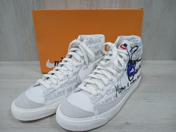 NIKE スニーカー ／BLAZER MID VNTG ’77／NAOMI OSAKA ×COMME des GARCONS HOMME／DA5383-100／ハイカット スニーカー