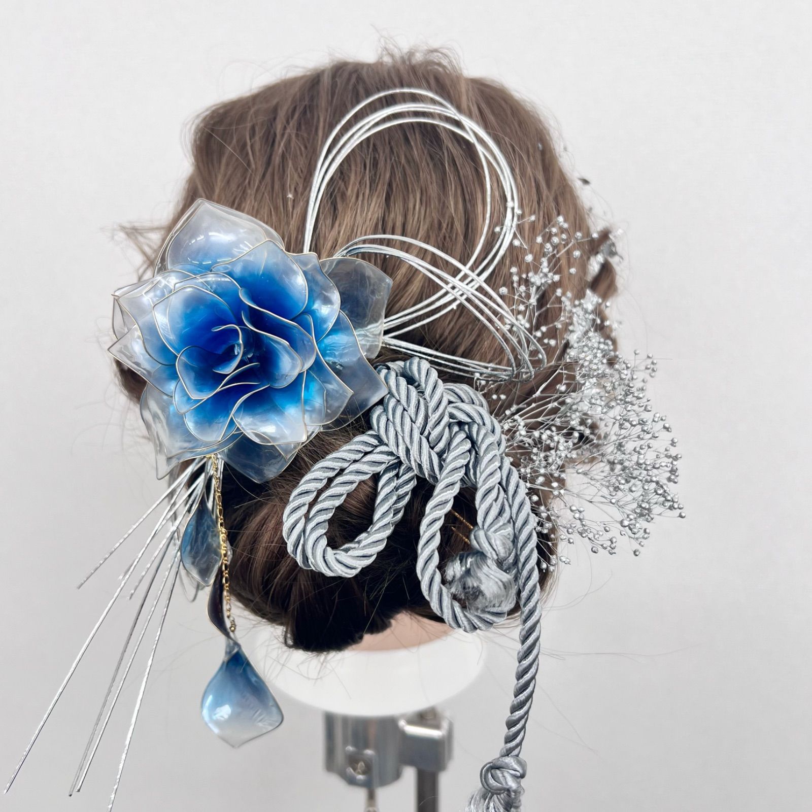 さしつな お得な2点set】薔薇 「夢叶う」ヘッドドレス＆薔薇の花びら（フック）