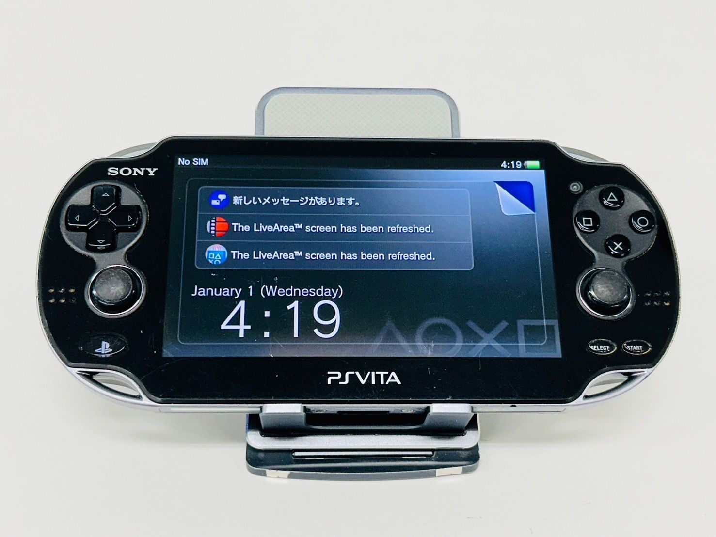 Sony PSVita 1100 クリスタルブラック PCH-1100 動作確認済み MS-40
