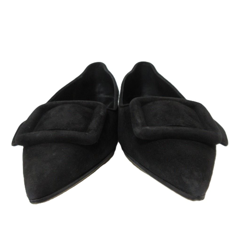 MANOLO BLAHNIK 美品　ブラックスエードパンプス　24cm MANOLO BLAHNIK 美品ブラックスエードパンプス24cm 【公式通販】