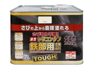 3営業日で発送 ニッペホームプロダクツ 油性シリコンタフ アイボリー 7L
