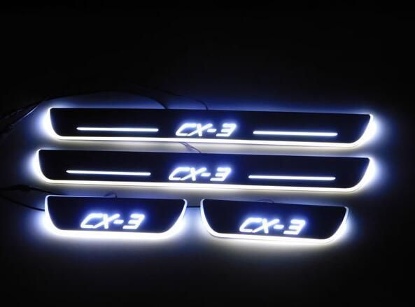 マツダ CX3 CX ドアスカッフプレート DK系 白 LED 流れる MAZDA 海外