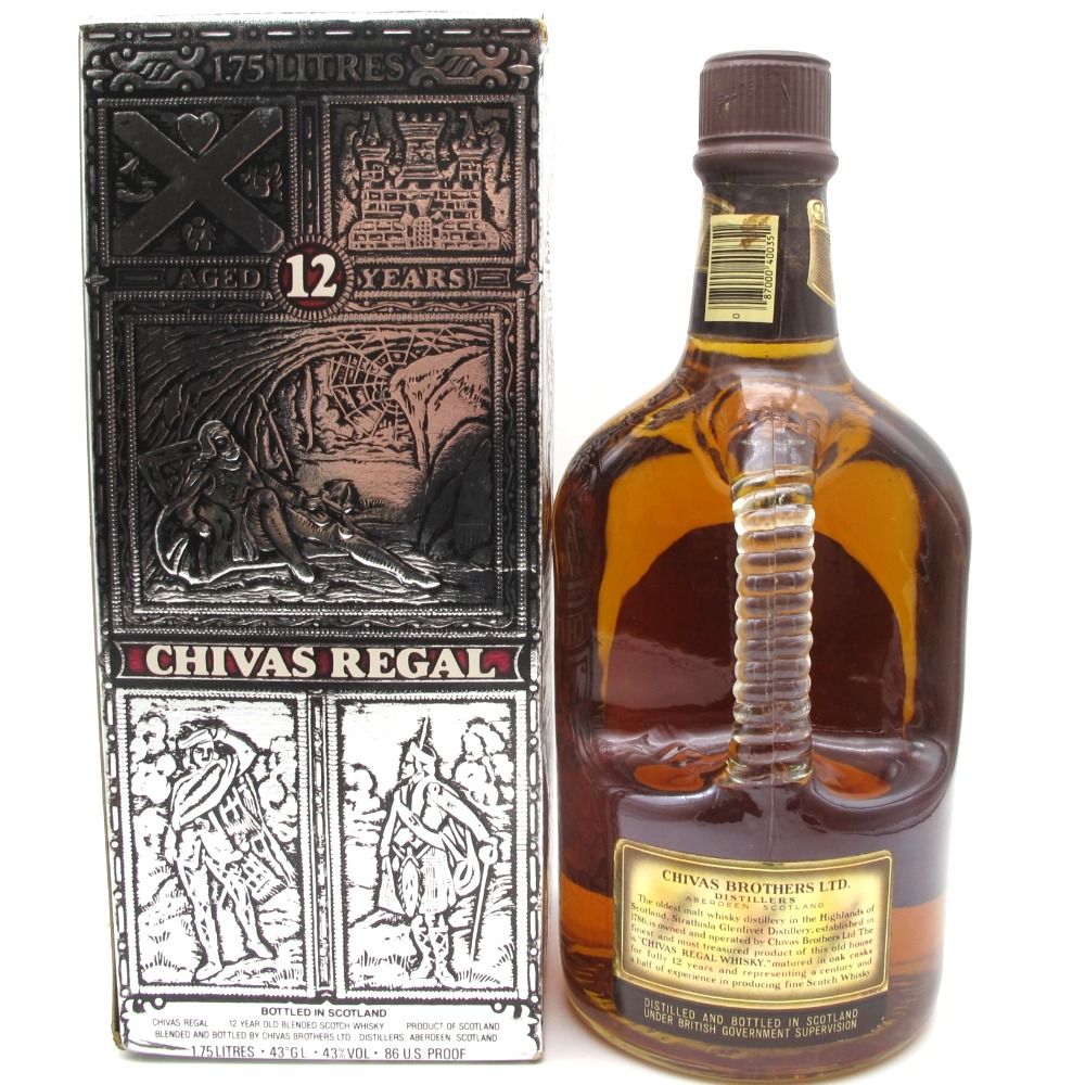 Chivas Regal シーバスリーガル ウイスキー 12年 特級表示なし 旧旧ボトル 1750ml 43% ブレンデッドスコッチ 洋酒 古酒  未開栓 - メルカリ