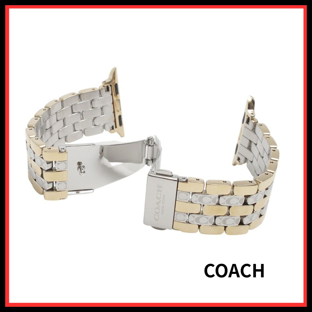 入荷 コーチ COACH アップルウォッチ バンド 替えベルト 14700245 レディース ゴールド 正規