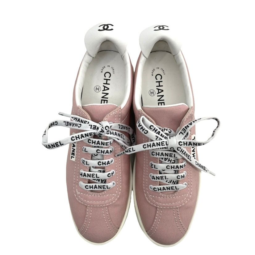 シャネル CHANEL スニーカー ココマーク ロゴマーク ローカット 38