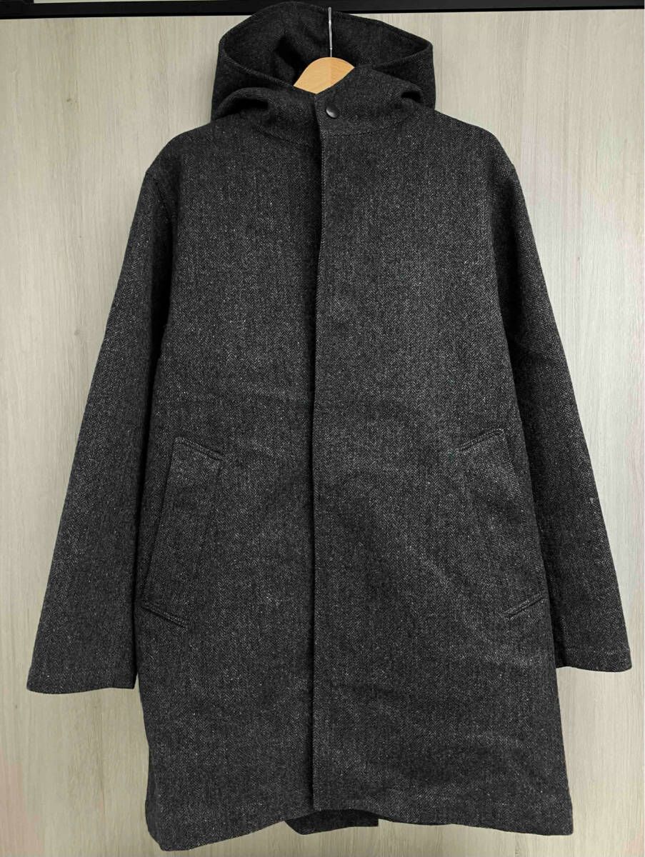 WOOLRICH ウールリッチ Y61804 Y61801 ウール フード コート ライナー付き プリマロフト グレー ブルー L ナイロン メンズ L