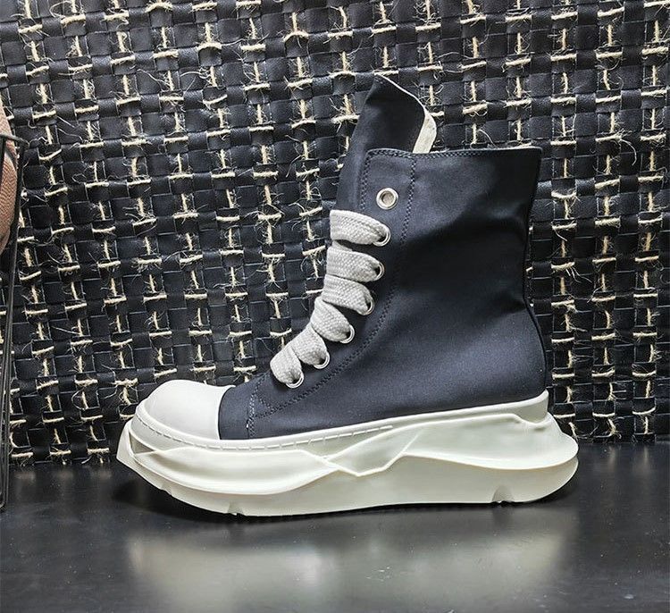 Rick Owens DRKSHDW ABSTRACT アブストラクト リックオーウェン ハイカット スニーカー ブラック - メルカリ