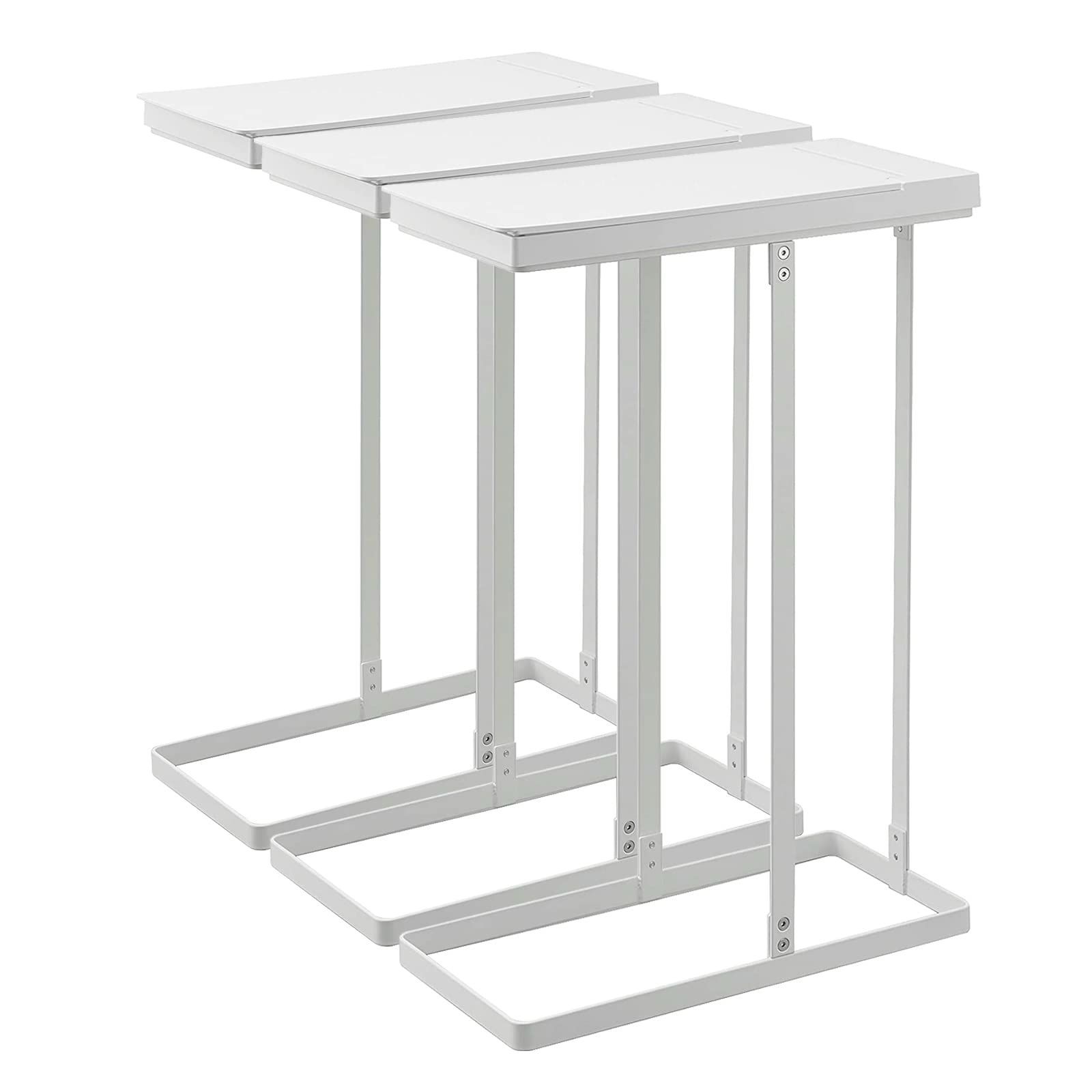 山崎実業 Yamazaki スリム蓋付き分別ゴミ袋ホルダー 3個セット ゴミ箱 分別 蓋付き 45リットル キッチン タワー ホワイト 5838×3