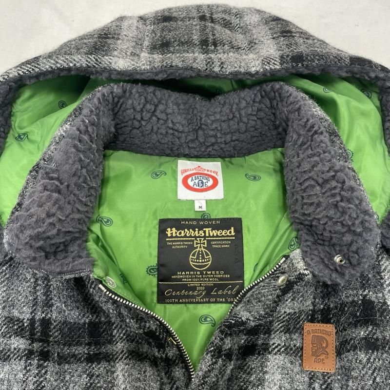 A BATHING APE ダウンジャケット チェック A BATHING APE アベイシングエイプ BAPE ベイプ チェック ダウン