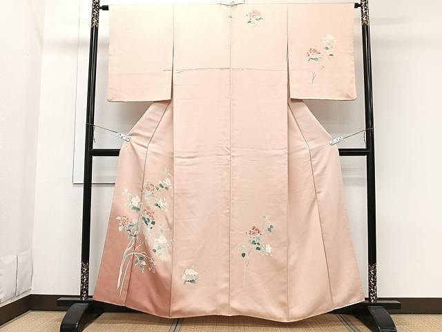 【訪問着】 枝花文・暈し染め・正絹❣️ 逸品✨No.1146 平和屋着物□訪問着 枝花文 暈し染め 正絹 逸品 CAAW1411xi