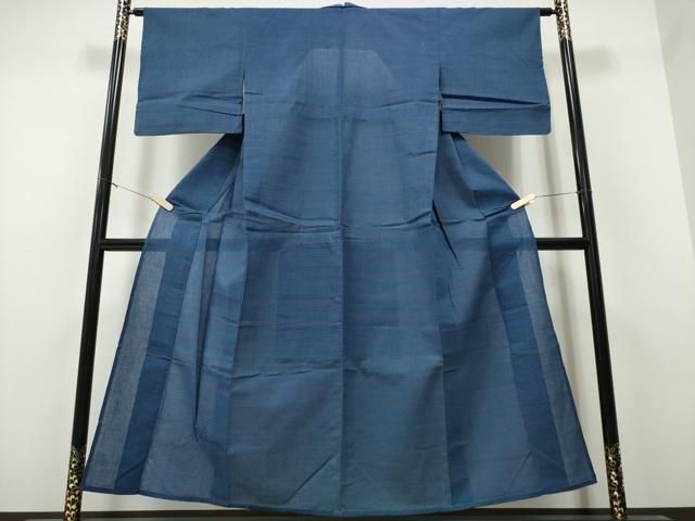 平和屋着物∴夏物 阿波しじら織 浴衣 横段文 綿 CAAW1102ng