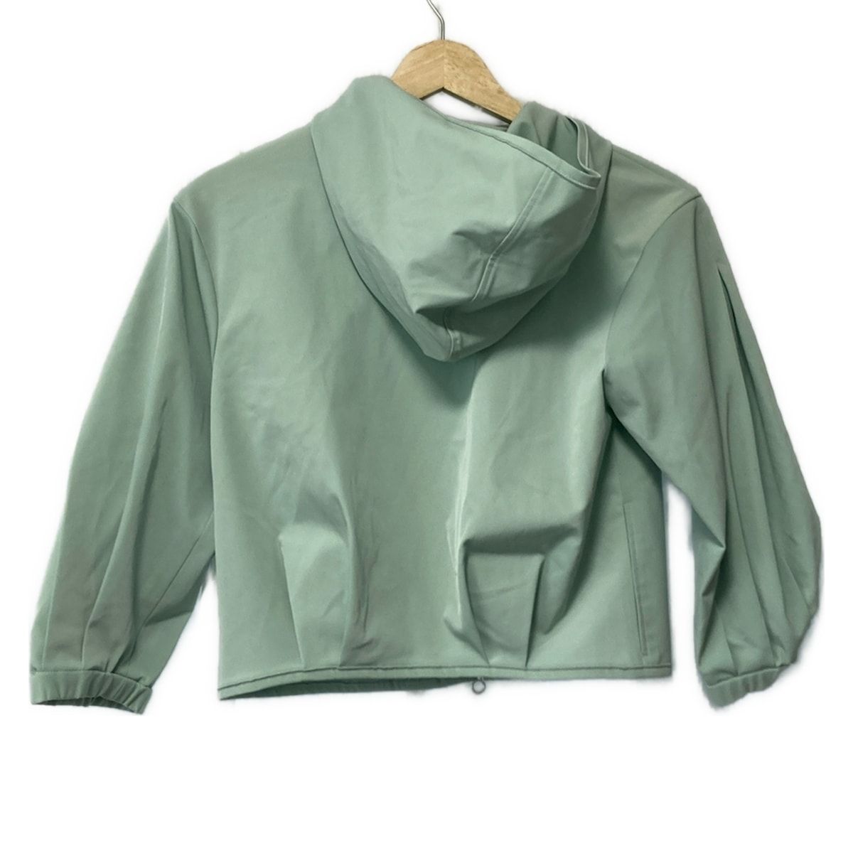 フォクシーニューヨーク ブルゾン サイズ40 M レディース - 22882 ライトグリーン 七分袖 ジップアップ ショート丈 春 秋