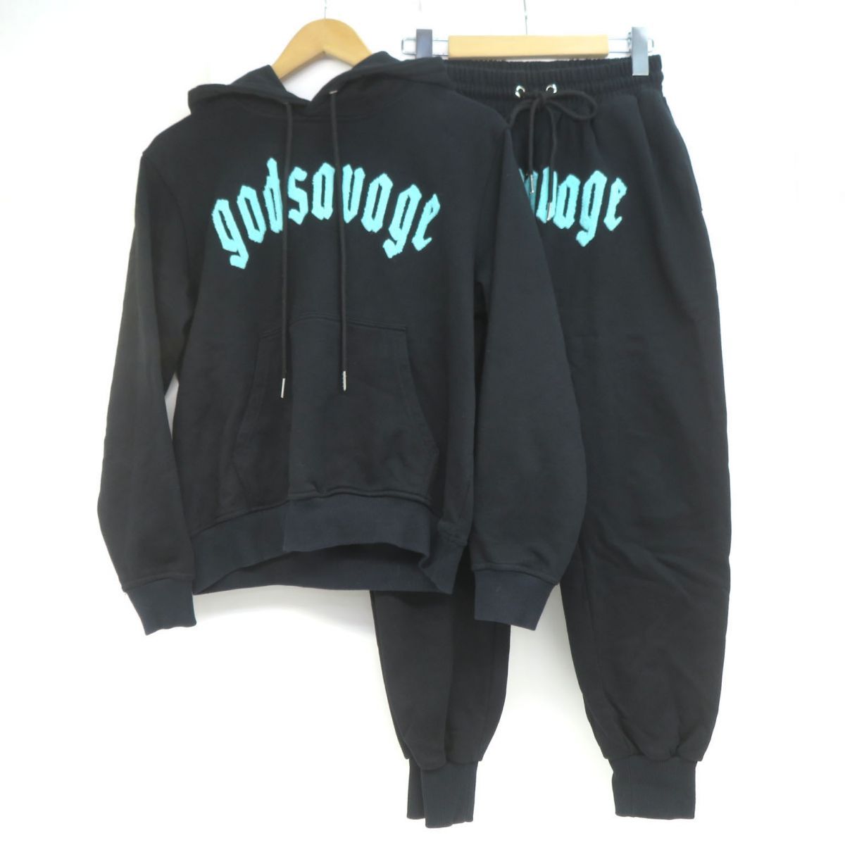 godsavage 上下パーカー　M godsavage ゴッドサベージ セットアップ 上下セット サイズ違い