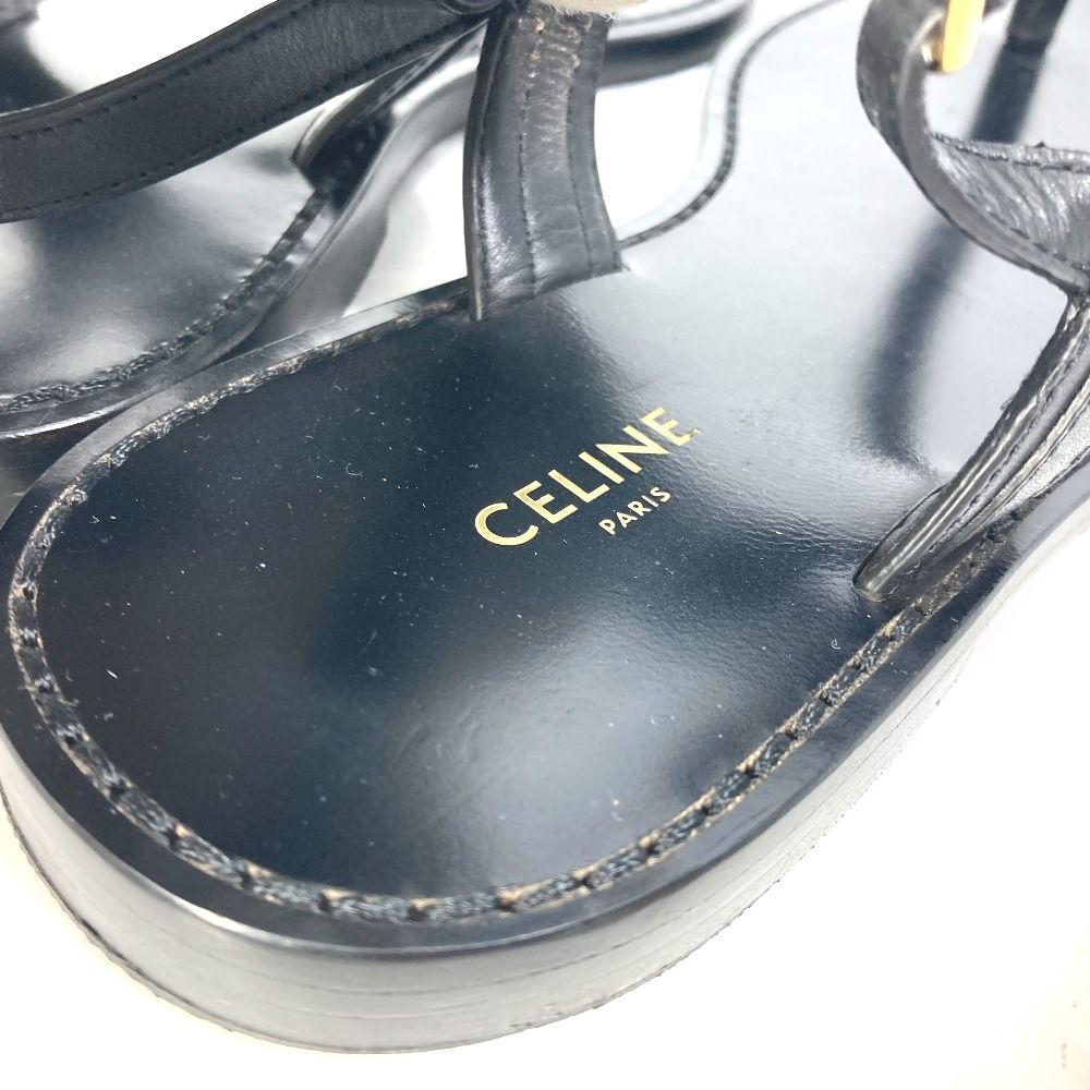 CELINE セリーヌ サンダル トングサンダル 33310 レザー - メルカリ