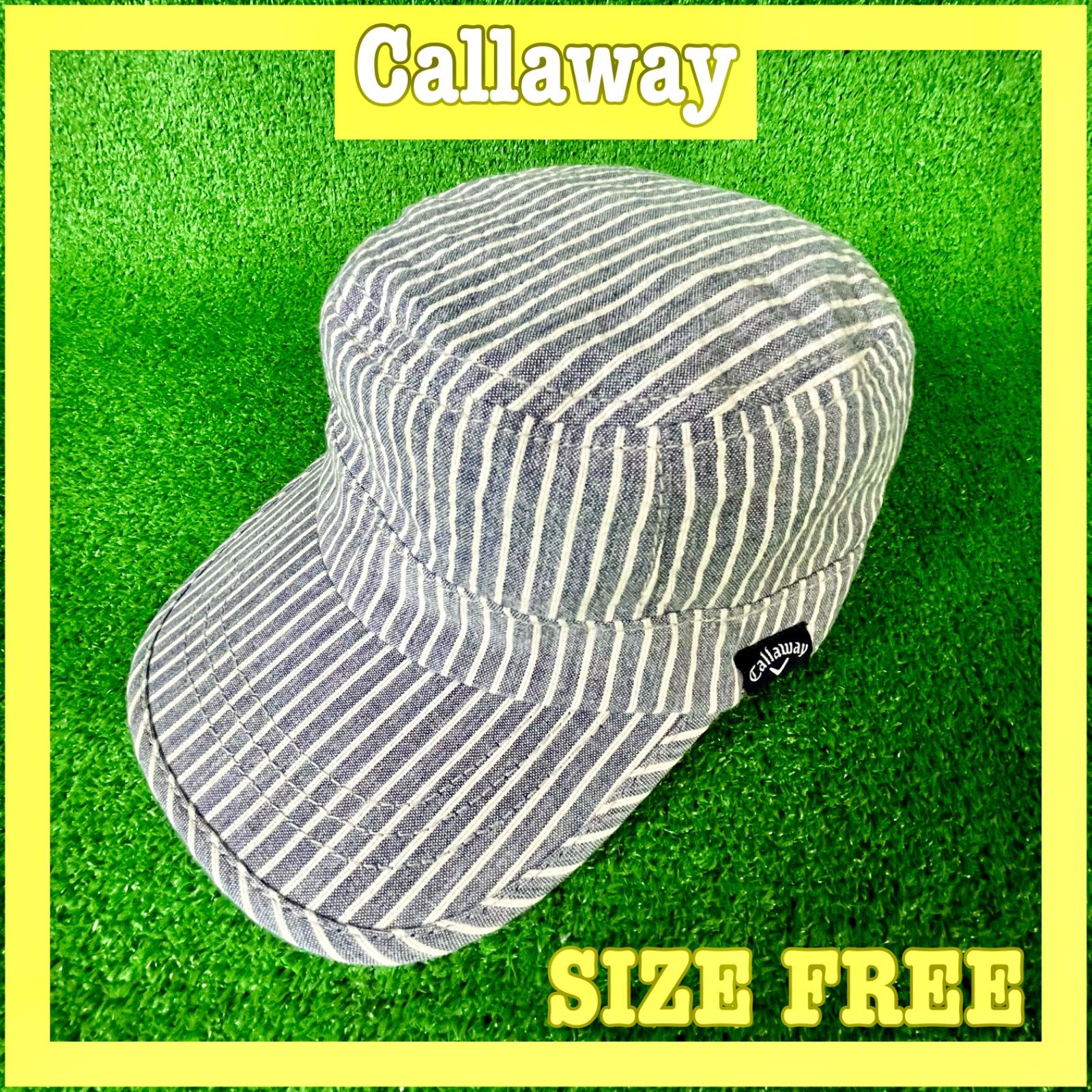 Callaway キャロウェイ コットン ストライプ ワークキャップスタイル