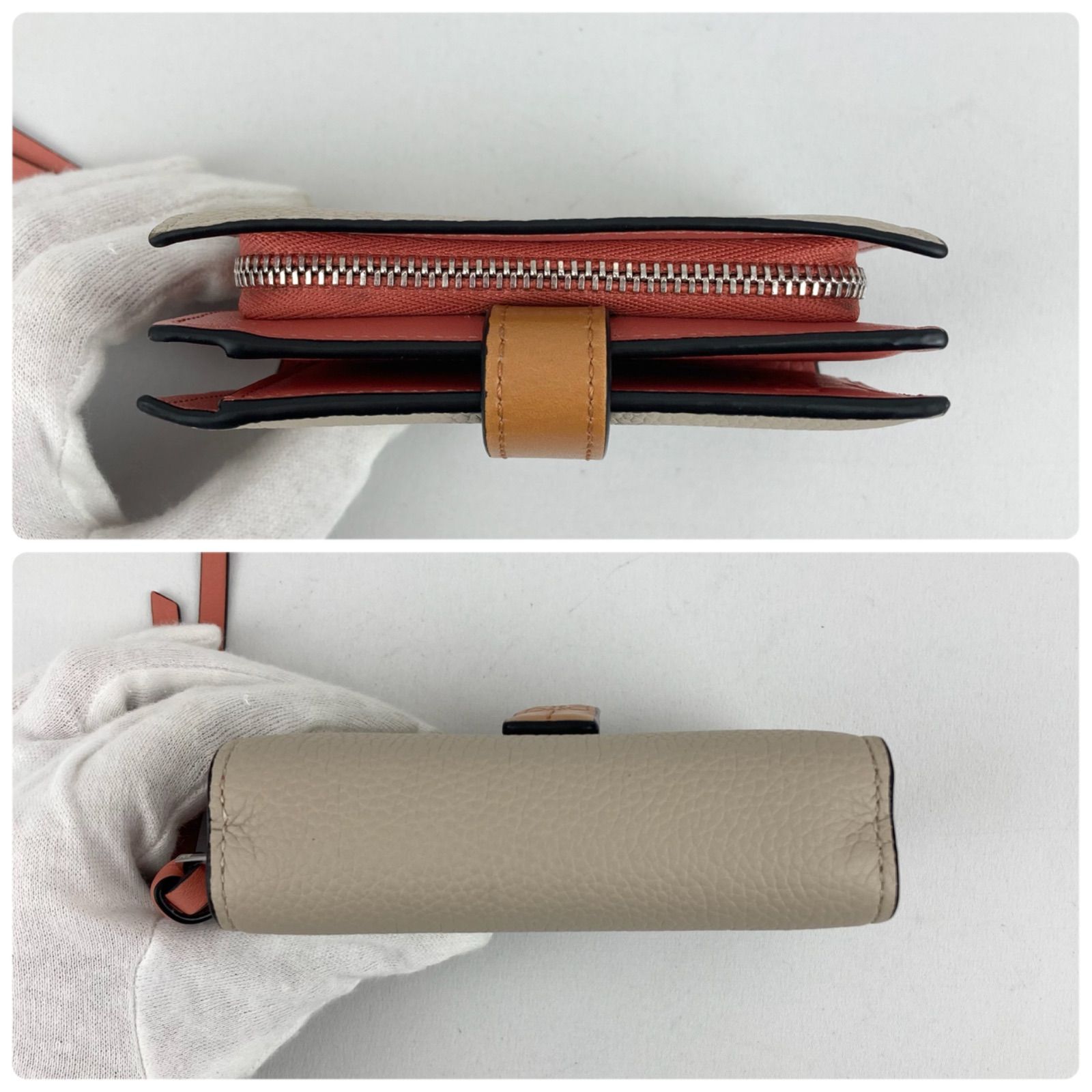 LOEWE ロエベ コンパクトジップウォレット 二つ折り財布 アナグラム