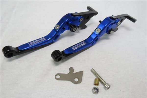 ※訳あり品※yamaha用 XMAX x-max xmax 2017-2022 パーキング ブレーキレバー セット 青