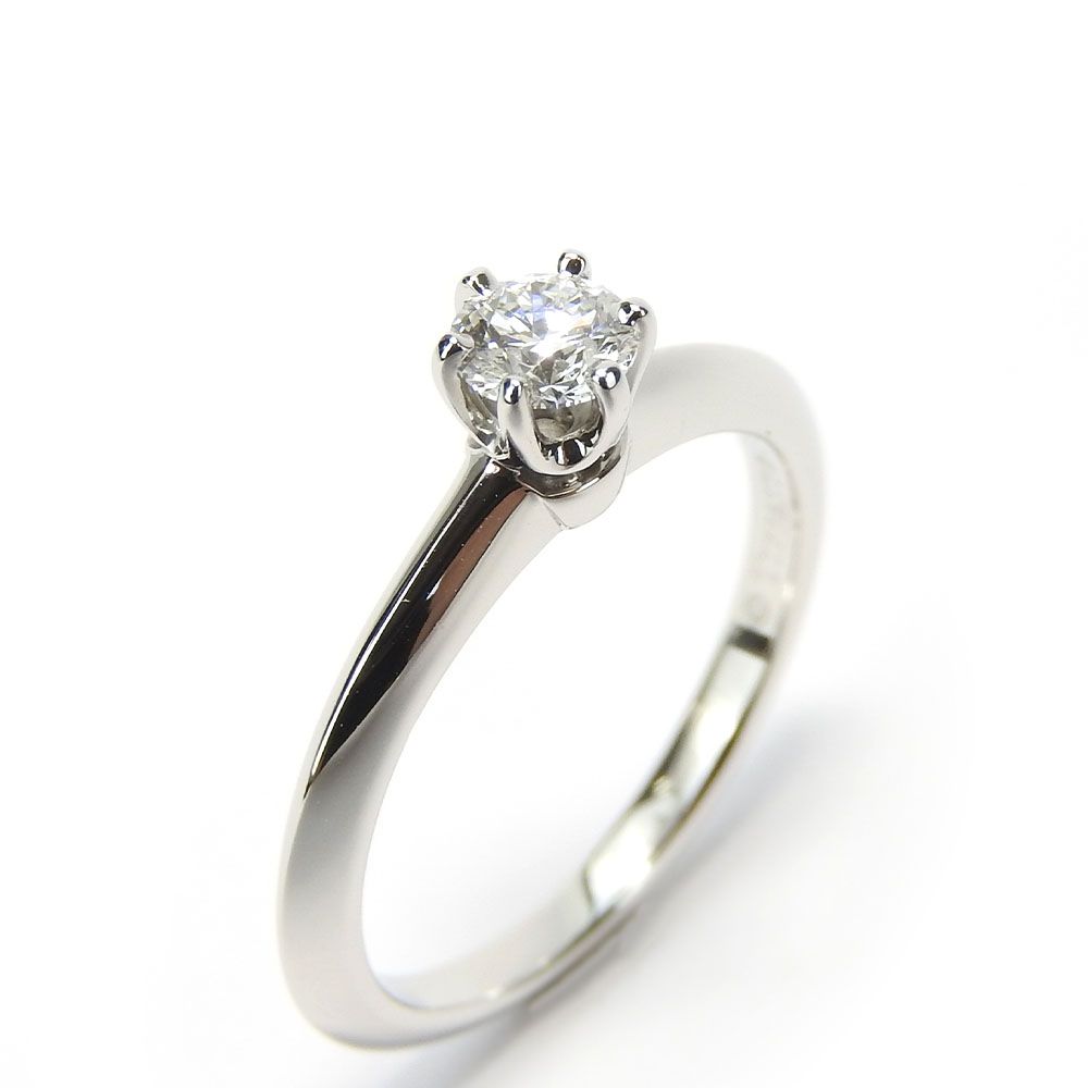 Tiffany & Co. プラチナ ソリティアリング 中古】 ティファニー リング・指輪 セッティング ソリティア